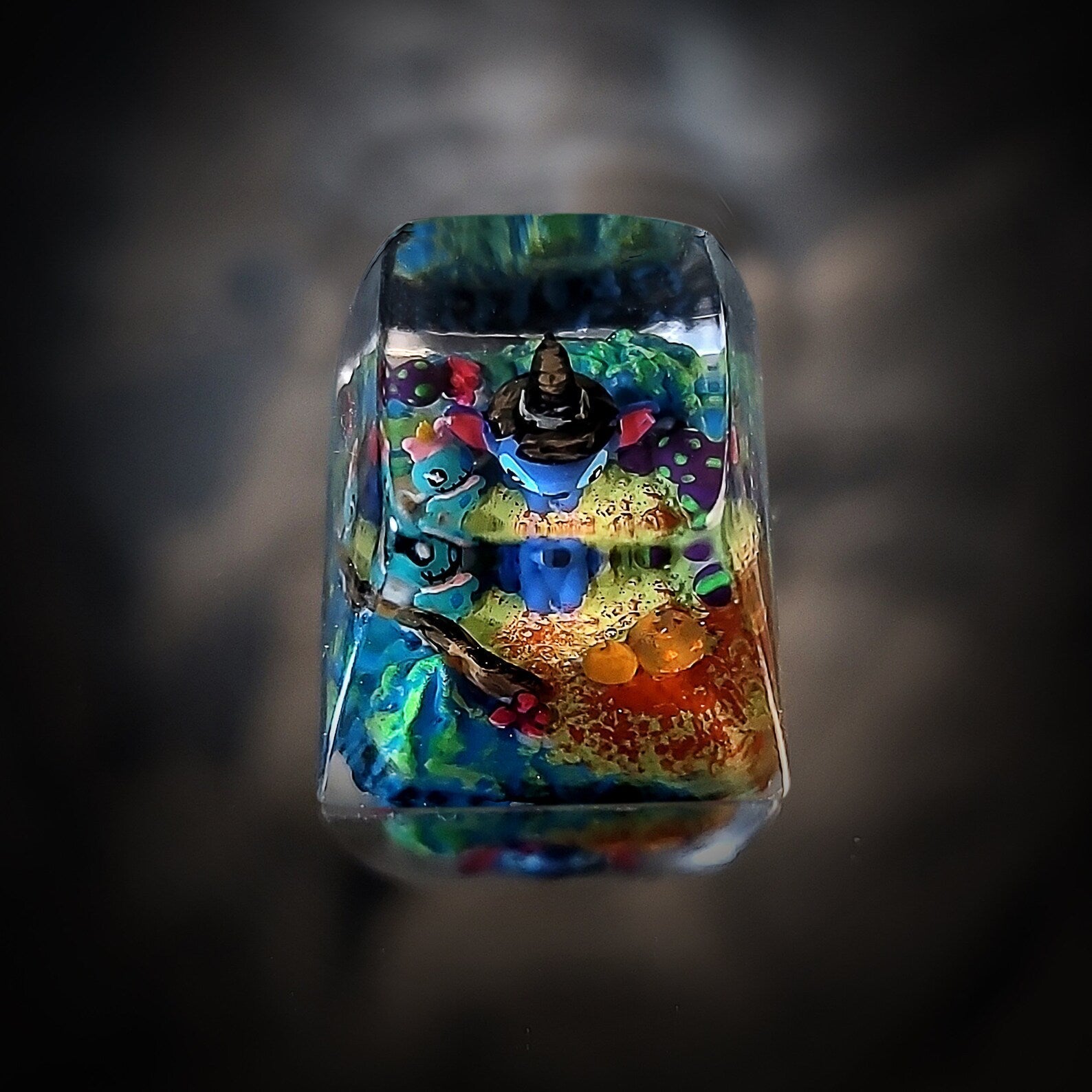 Lilo & Stitch Halloween Artisan Keycaps Epoxy Resin - ArtFIGU