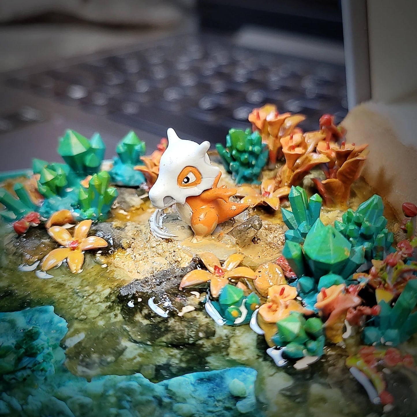 Pokemon Cubone Garagara Island Diorama Treasure Mistery Box Gift