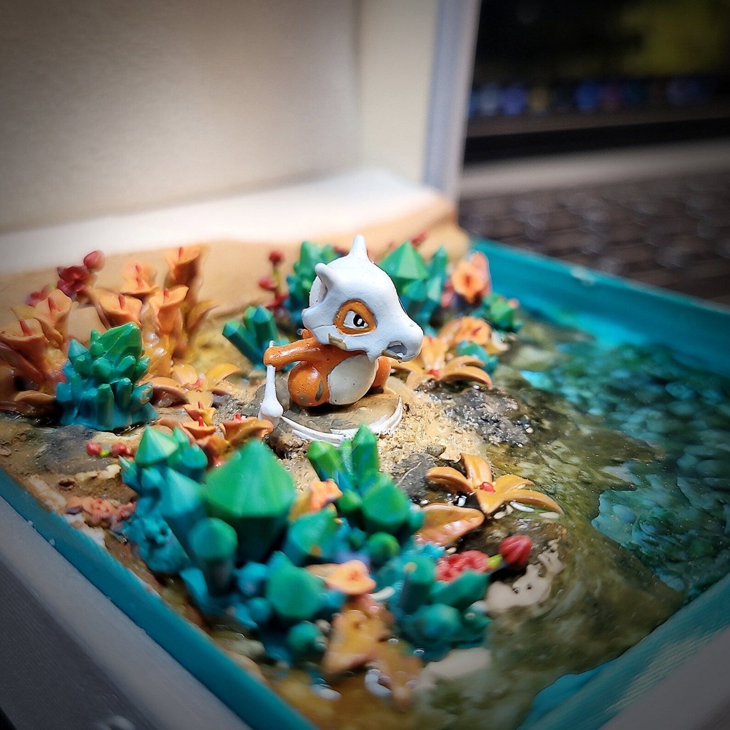 Pokemon Cubone Garagara Island Diorama Treasure Mistery Box Gift