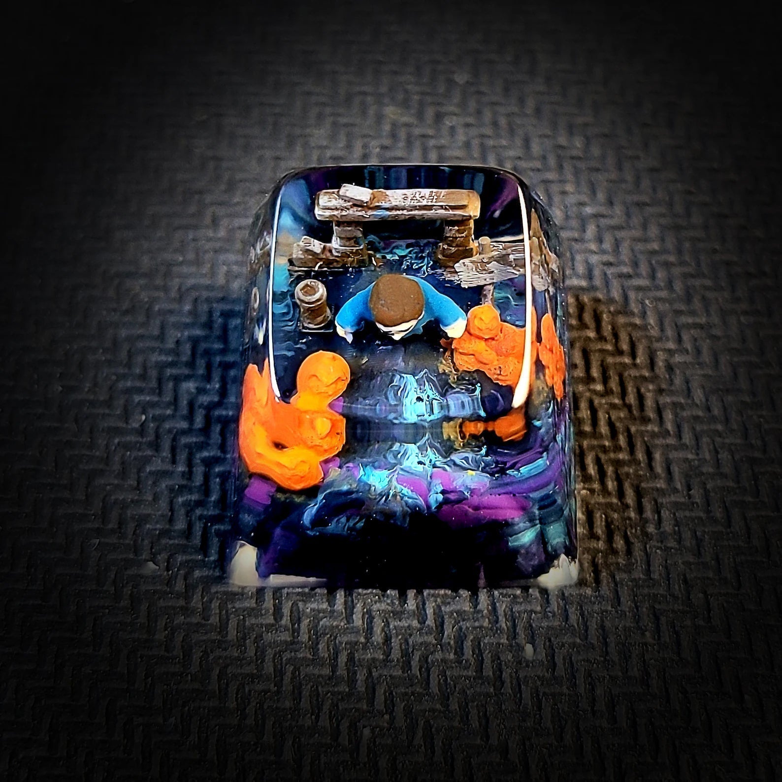 Michael Myers Halloween Artisan Keycaps Epoxy Resin - ArtFIGU