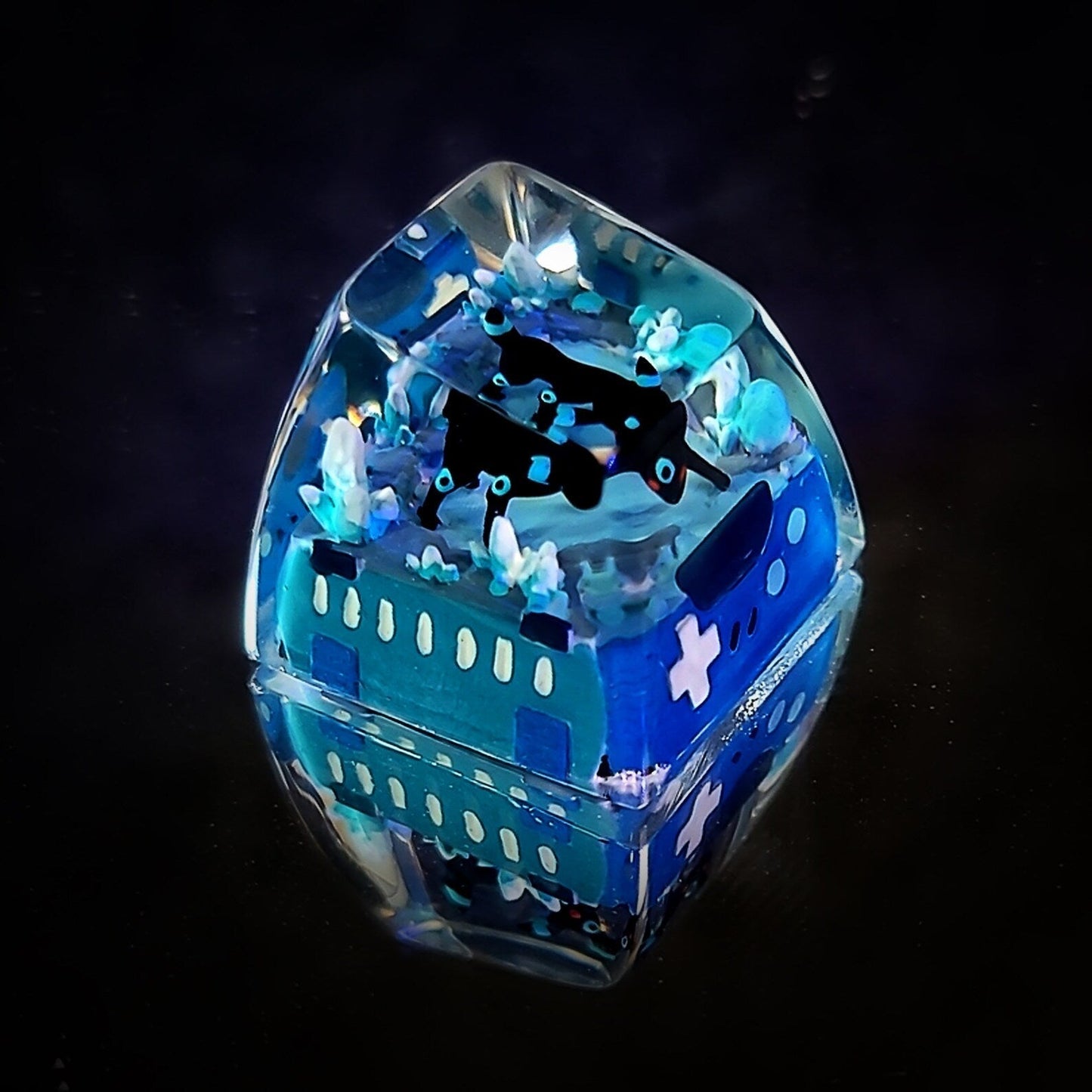 Pokemon Umbreon Artisan Keycaps