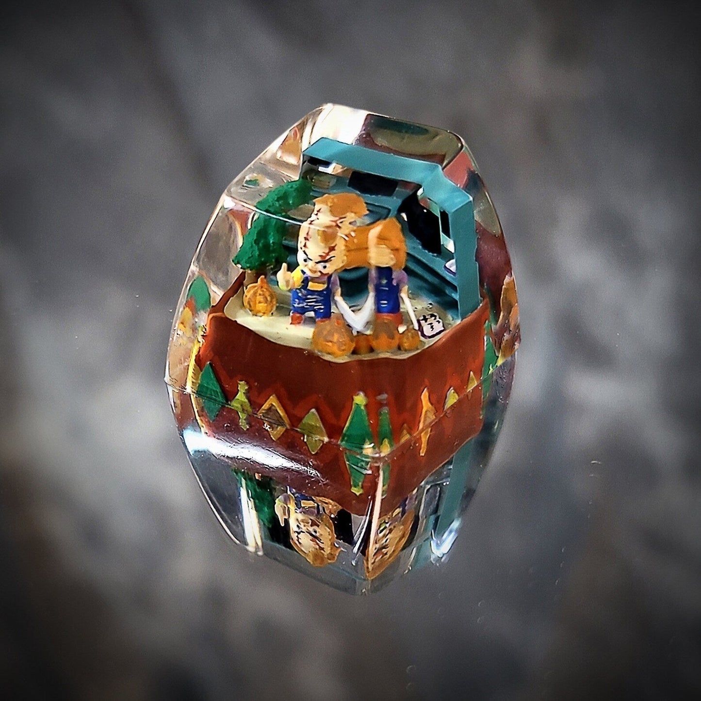 Chucky Halloween Artisan Keycaps Epoxy Resin - ArtFIGU