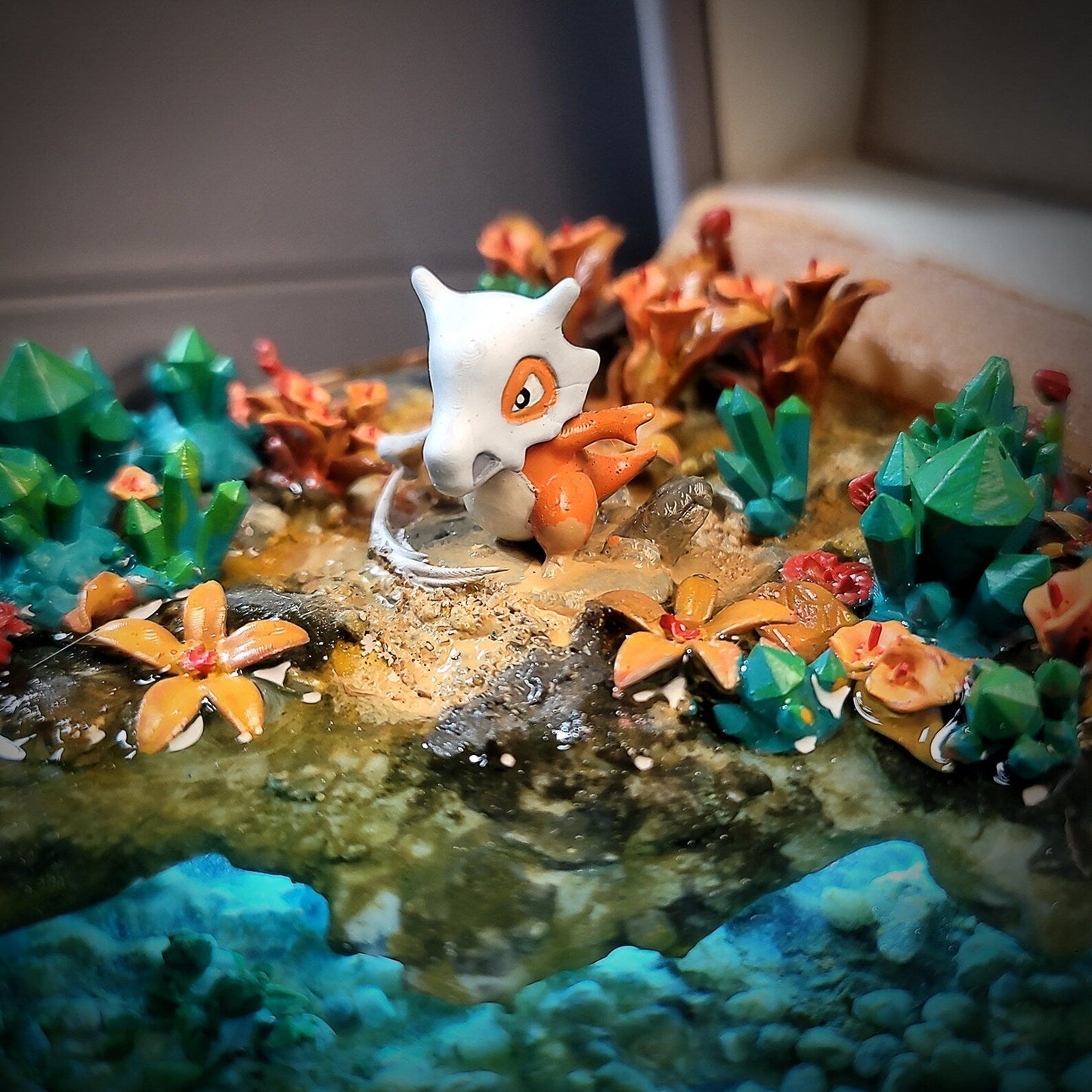 Pokemon Cubone Garagara Island Diorama Treasure Mistery Box Gift