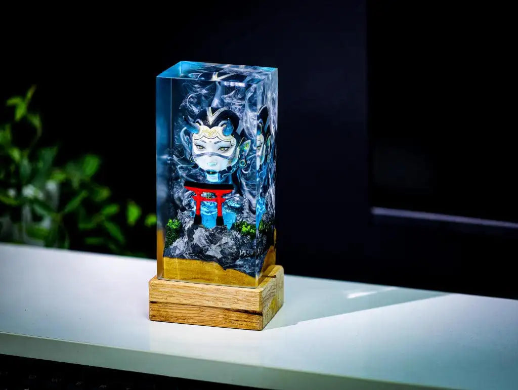 Girl Oni Mask and Torii Gate