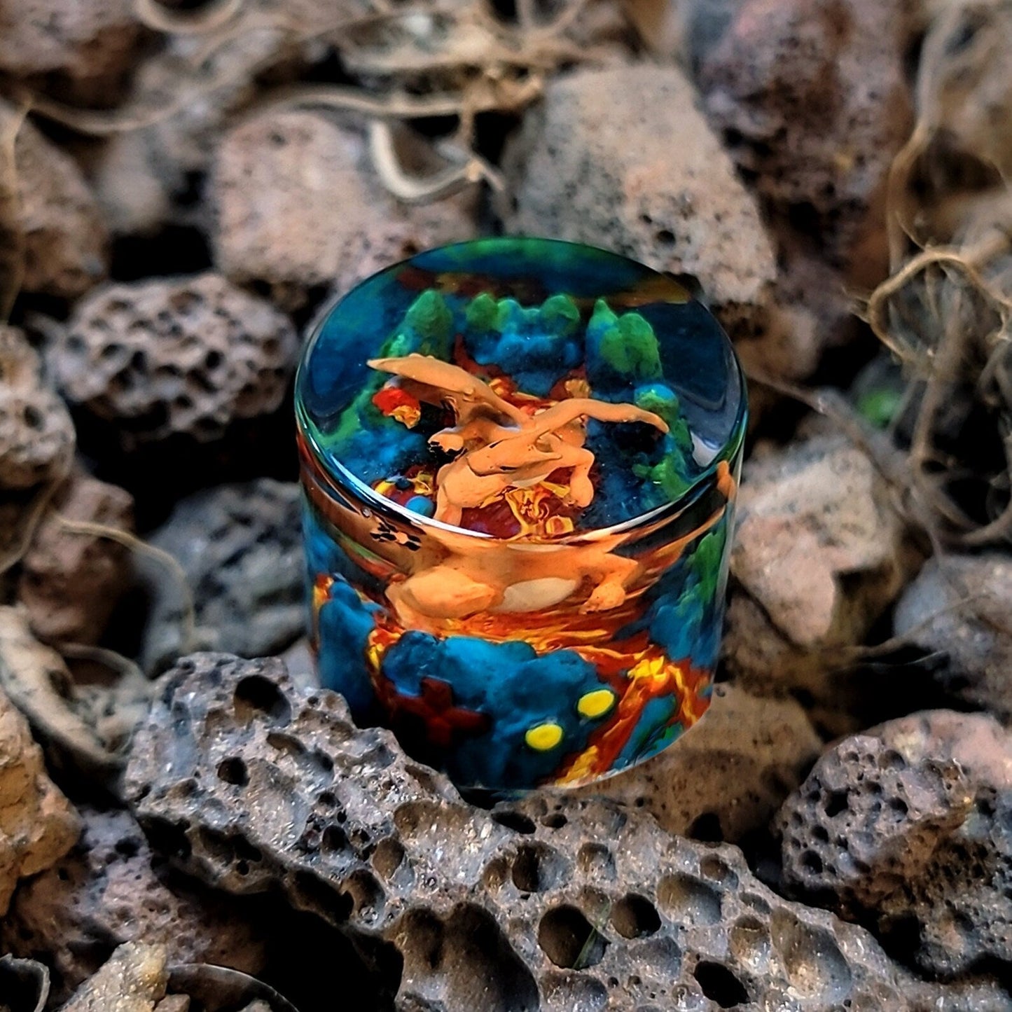 Pokemon Charizard Keyboard Knob Artisan Keycaps