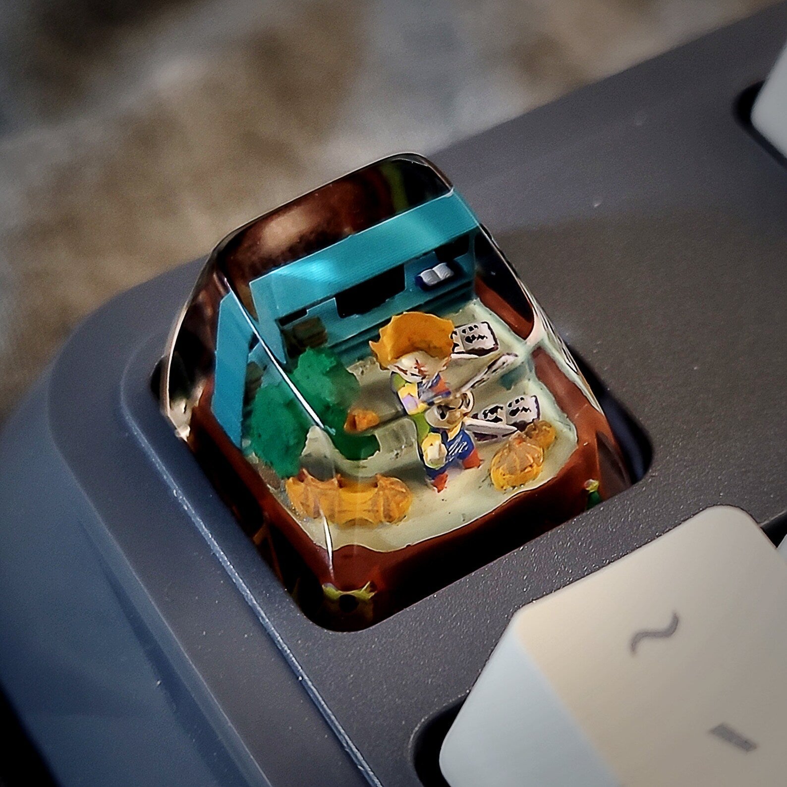 Chucky Halloween Artisan Keycaps Epoxy Resin - ArtFIGU