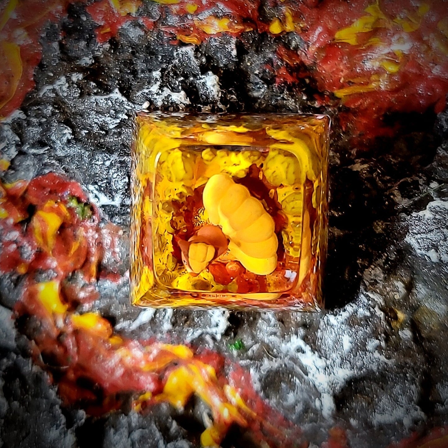 Pokemon Vulpix Artisan Keycaps