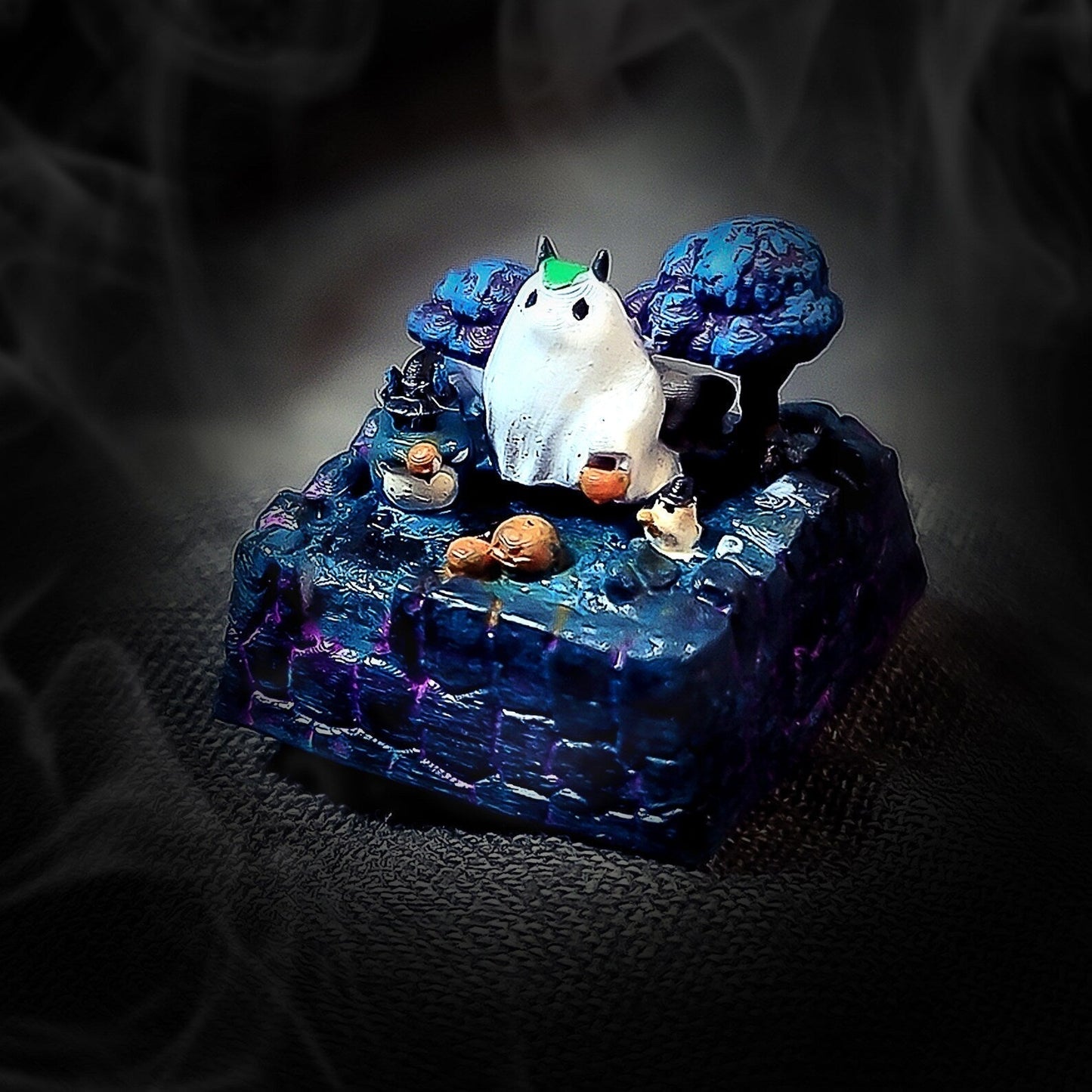 Totoro Halloween Artisan Keycaps Epoxy Resin - ArtFIGU