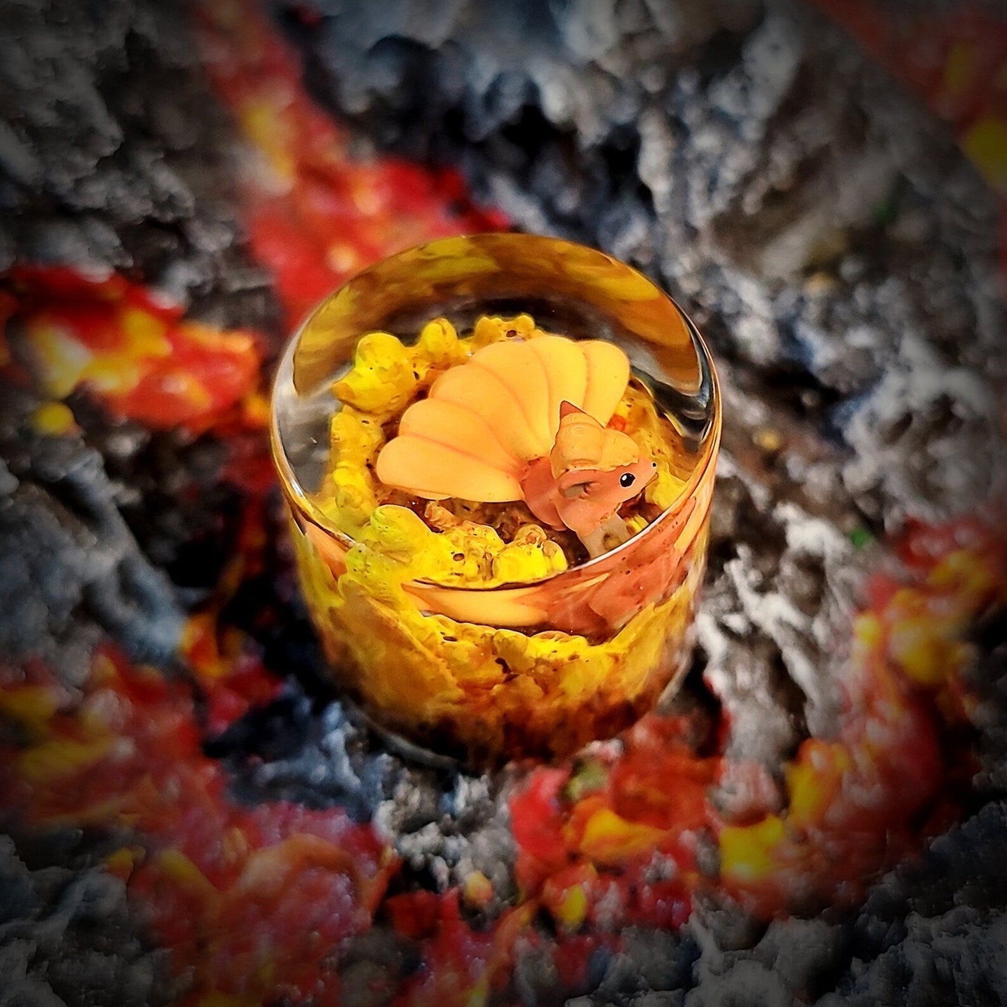 Pokemon Vupix Keyboard Knob Artisan Keycaps