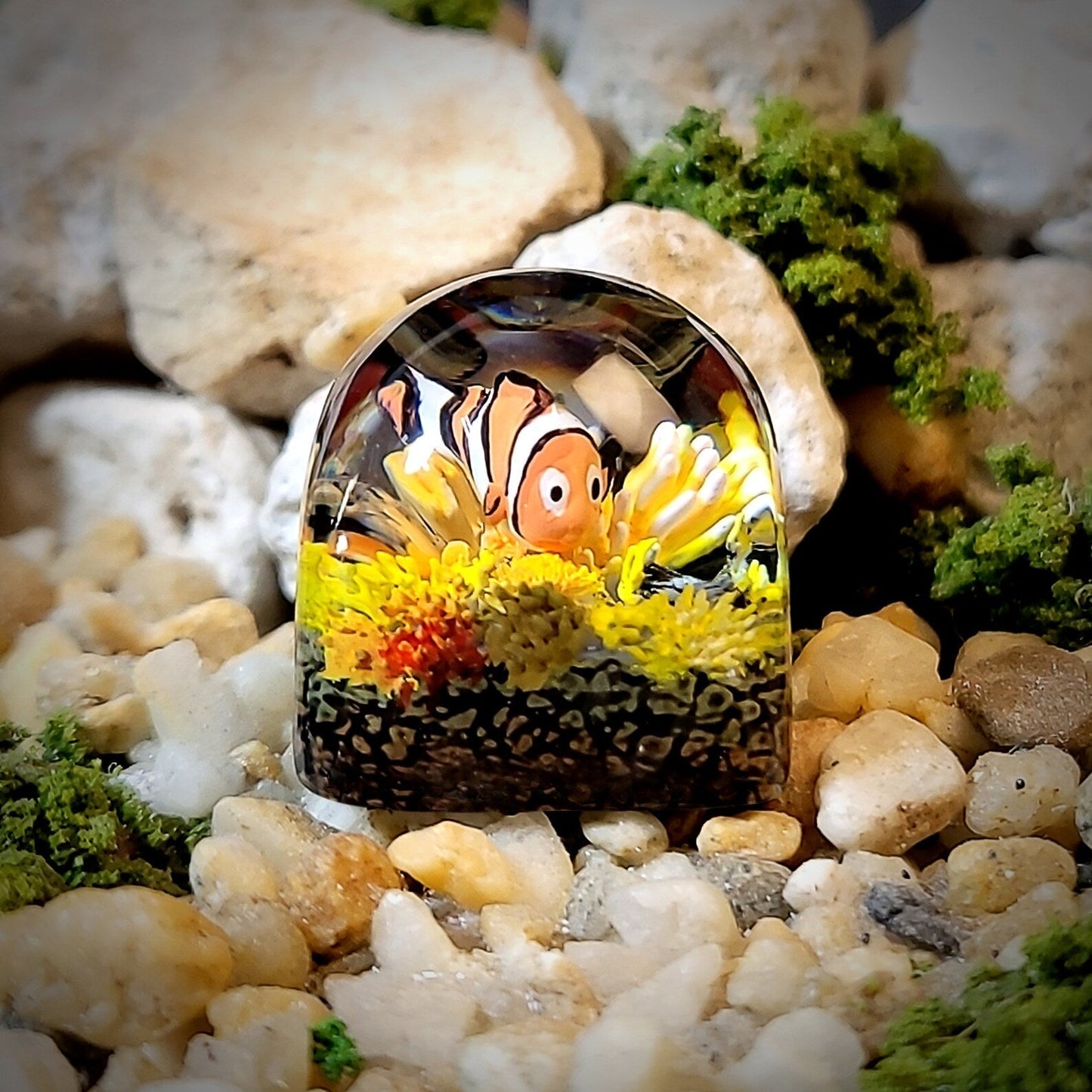 Finding Nemo Fish Artisan Keycaps Epoxy Resin - ArtFIGU