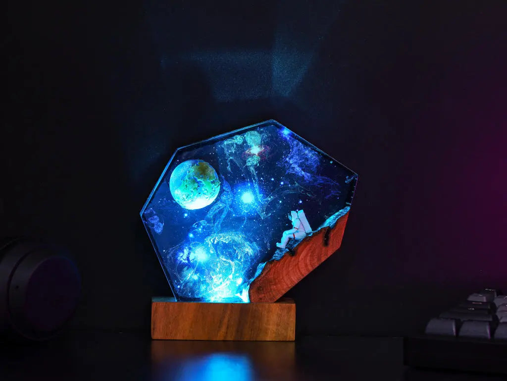 Universe Astronaut Moon Star Wars Millennium Falcon Galaxy Diorama