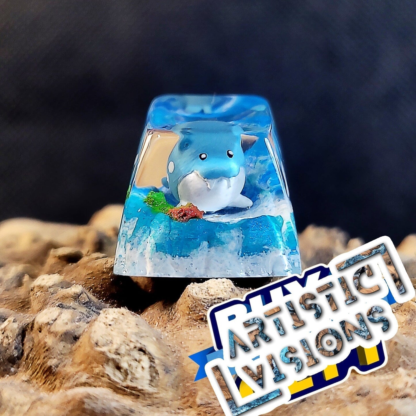 Pokemon Spheal Artisan Keycaps