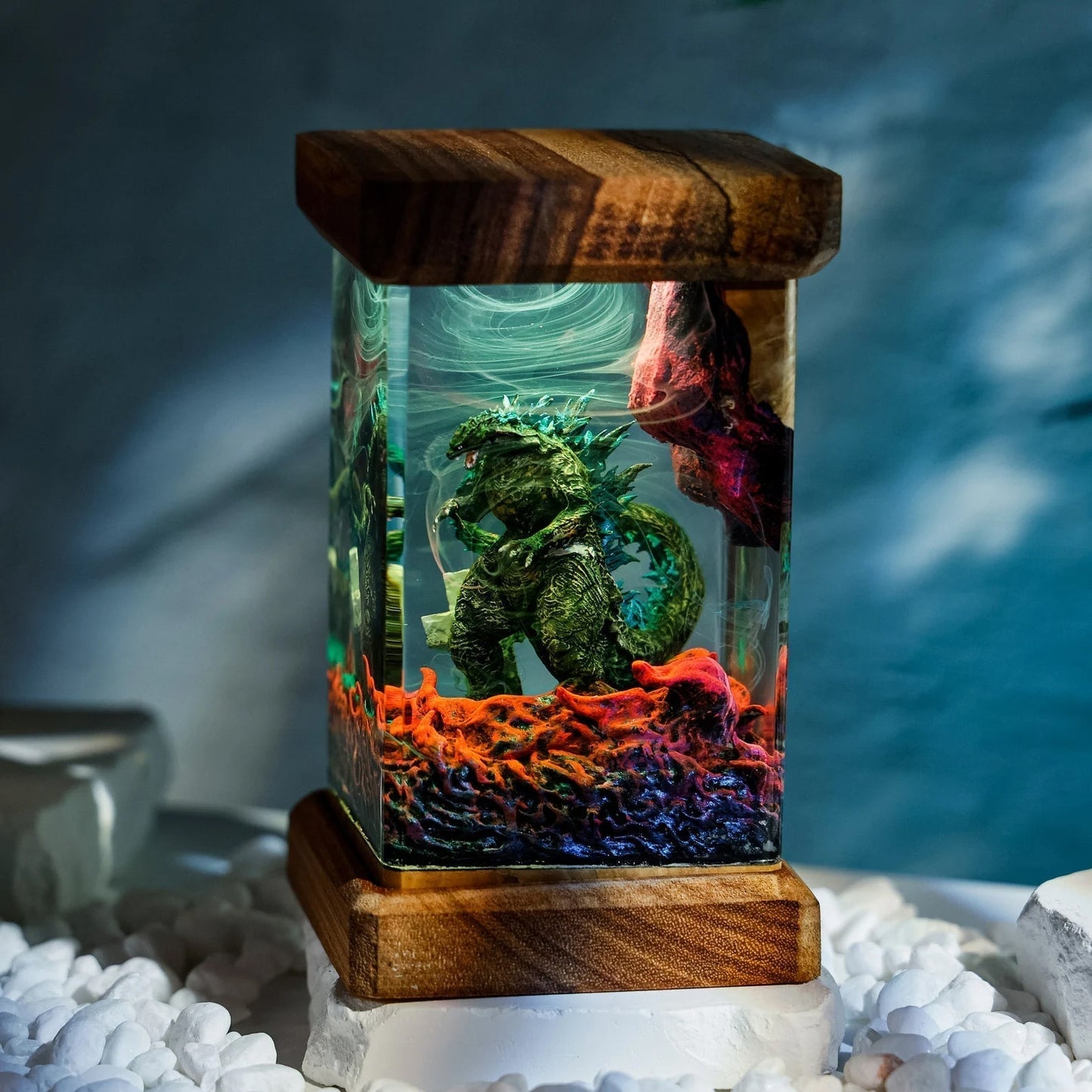 Godzilla Monster Epoxy Resin Lamp - ArtFIGU