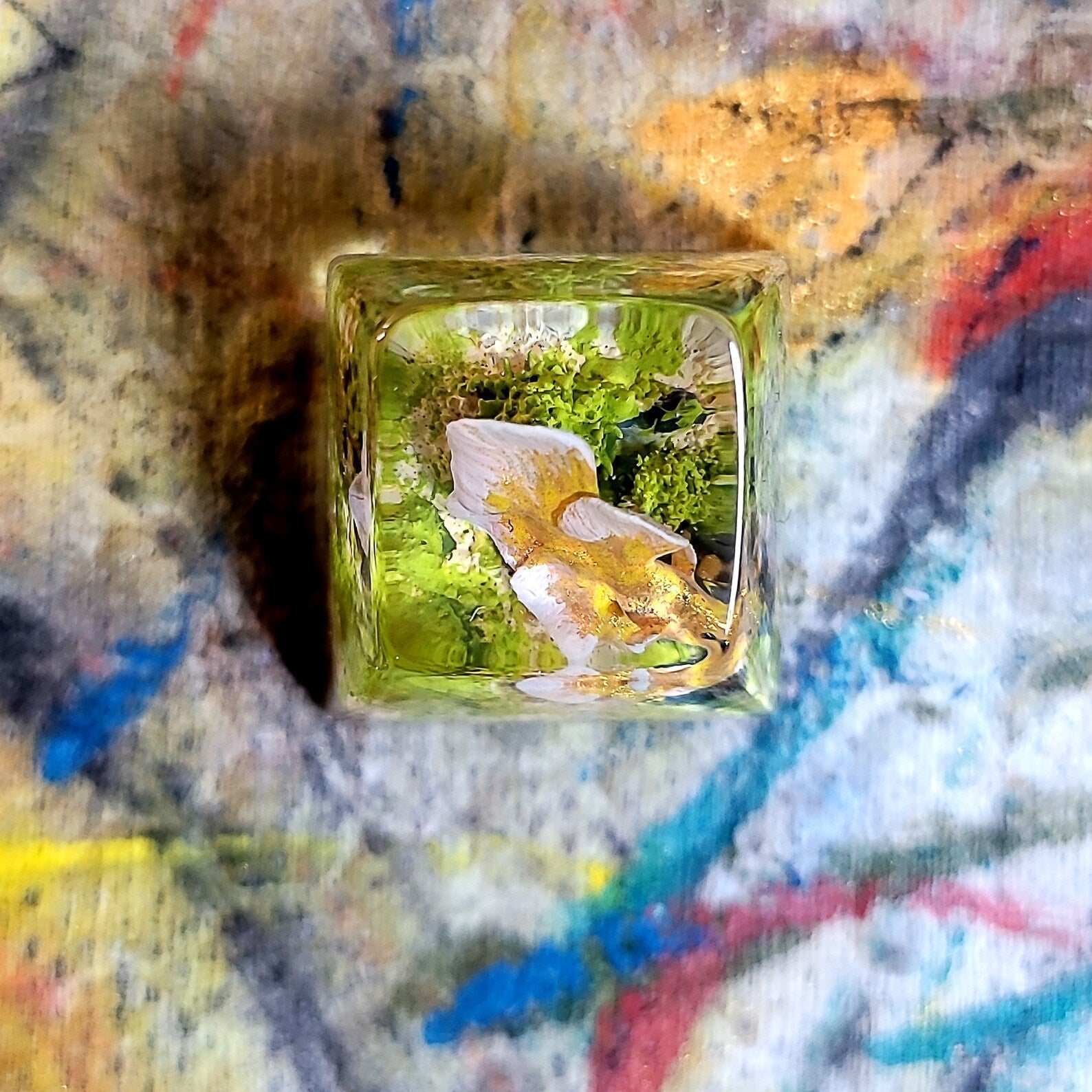 Siamese Fighting Fish Betta Artisan Keycaps Epoxy Resin - ArtFIGU