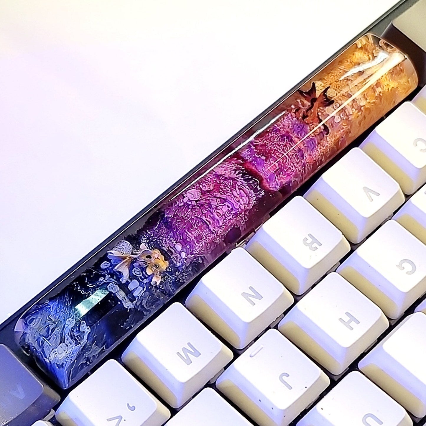 Golden Fish Spacebar Artisan Keycaps Epoxy Resin - ArtFIGU