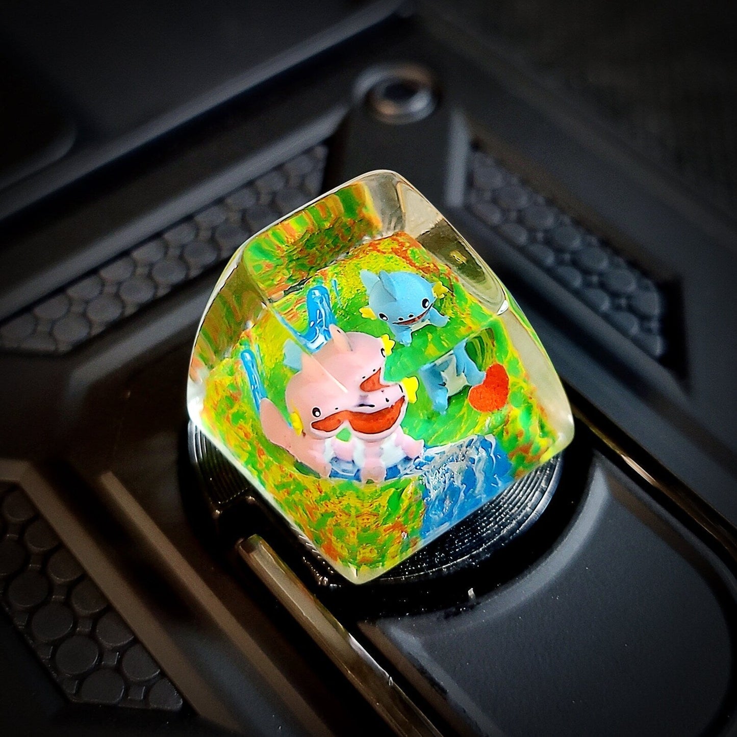 Pokemon Mudkip Shiny Mudkip Artisan Keycaps