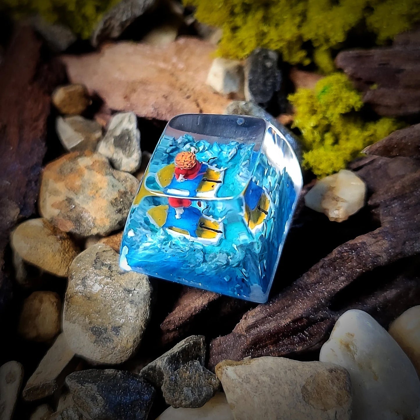 Fish Girl Artisan Keycaps Epoxy Resin - ArtFIGU