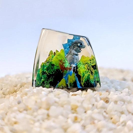 Godzilla Chibi Skull Island Artisan Keycaps Epoxy Resin - ArtFIGU