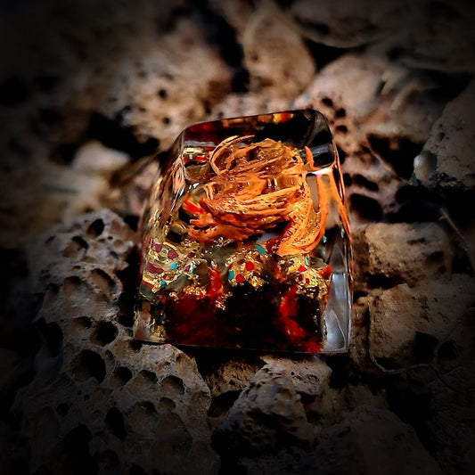 LOTR Lord Of Rings Smaug Dragon Artisan Keycaps Epoxy Resin - ArtFIGU