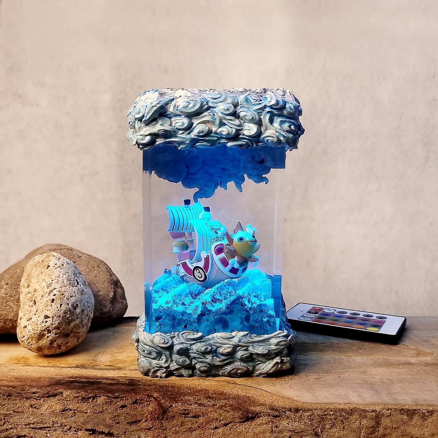 Sunny Pirates One Piece Diorama Epoxy Resin Lamp - ArtFIGU