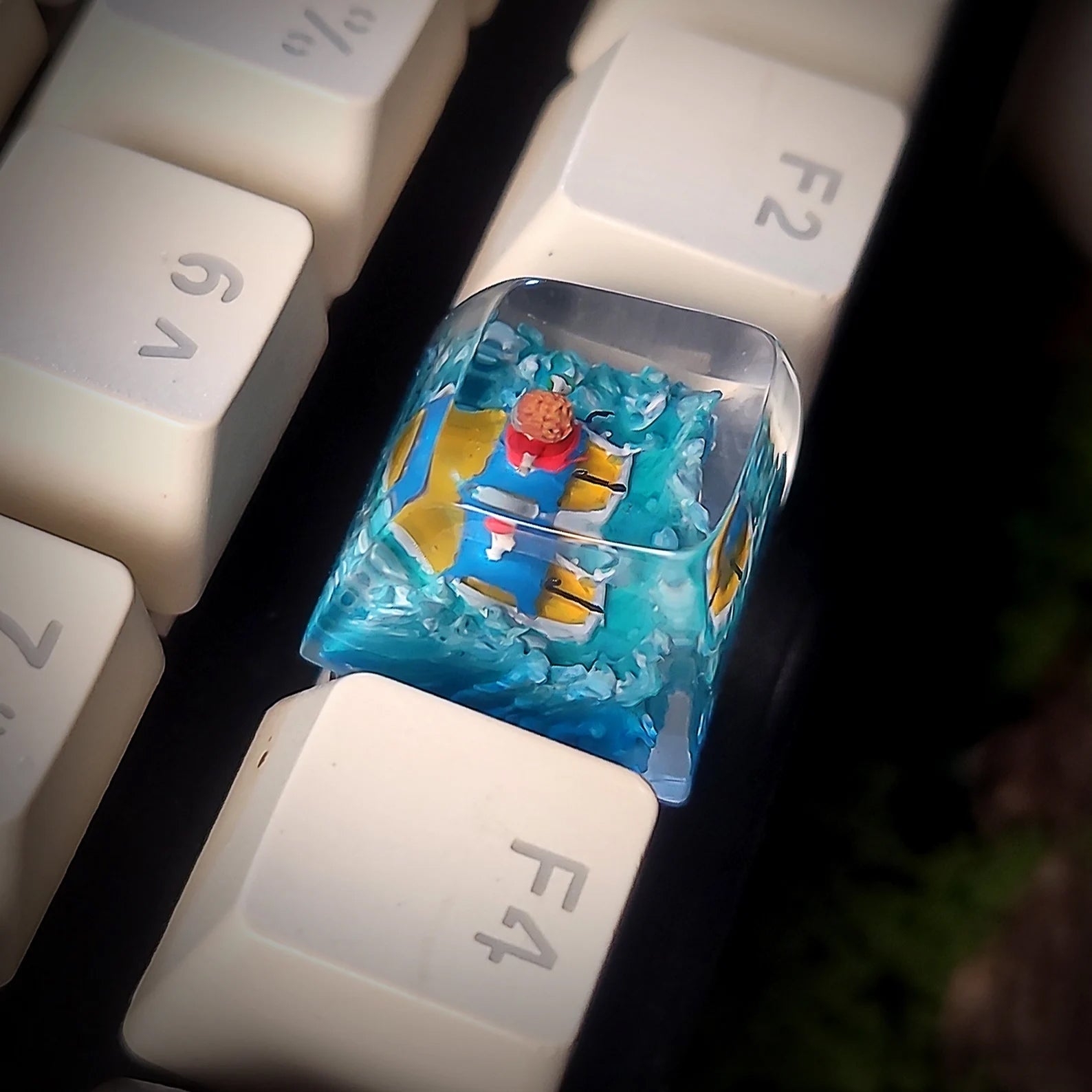 Fish Girl Artisan Keycaps Epoxy Resin - ArtFIGU