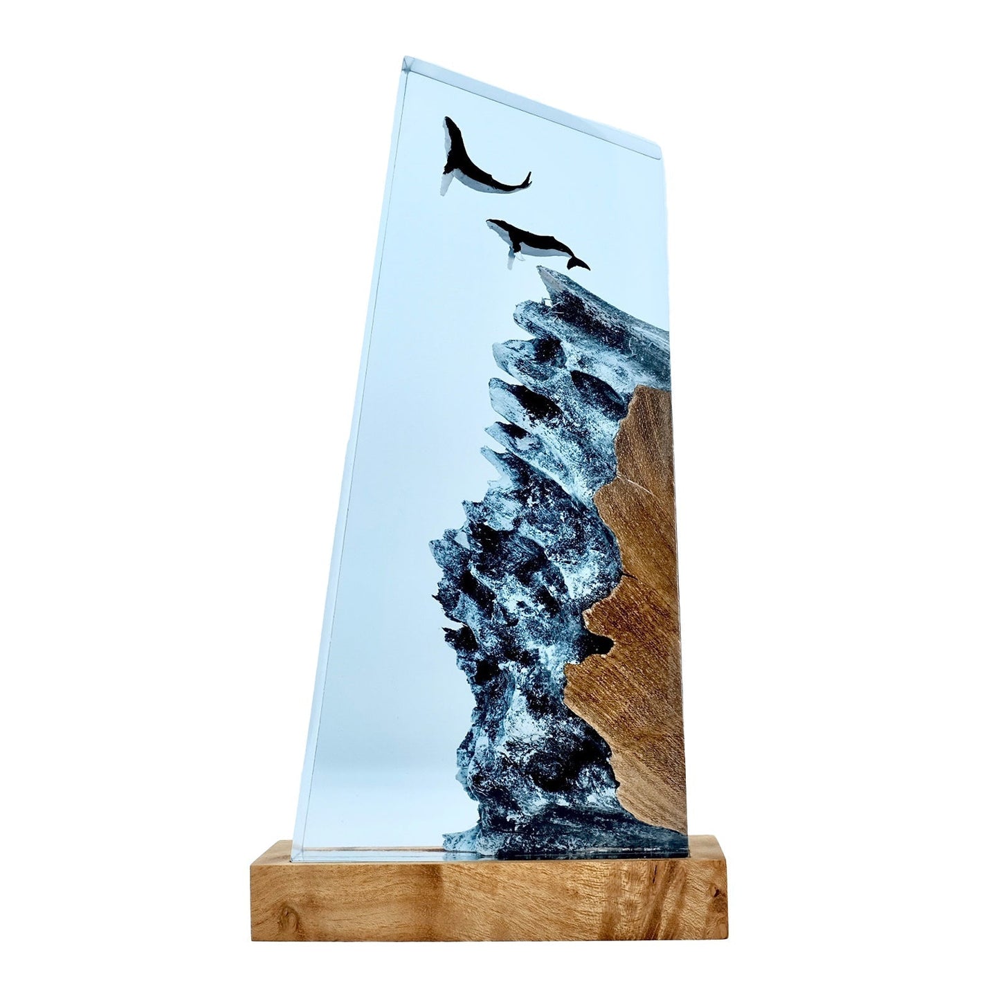 Humpback Whales - High Quality Epoxy Resin Lamp - ArtFIGU