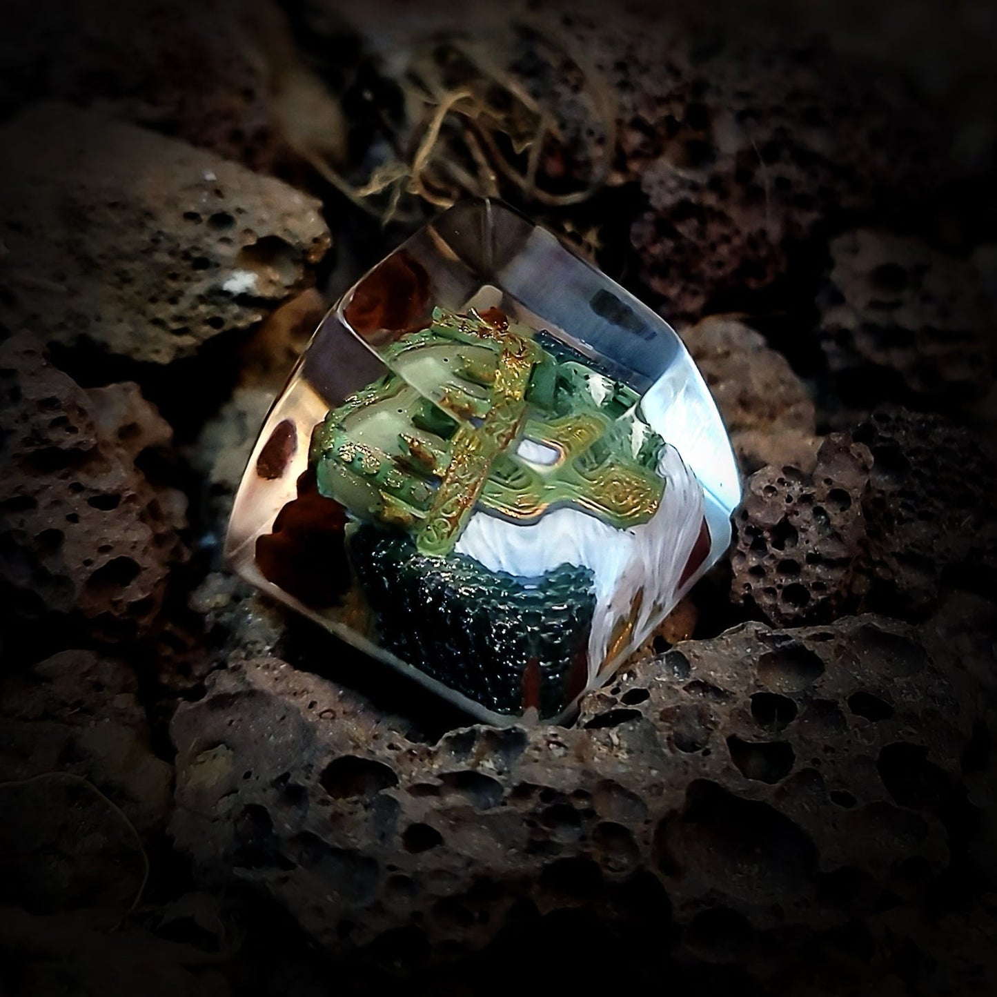 LOTR Lord Of Rings King Of The Dead Rioc Artisan Keycaps Epoxy Resin - ArtFIGU