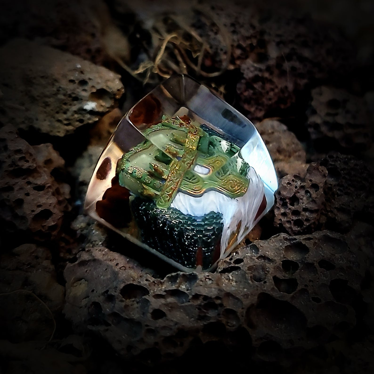 LOTR Lord Of Rings King Of The Dead Rioc Artisan Keycaps Epoxy Resin - ArtFIGU