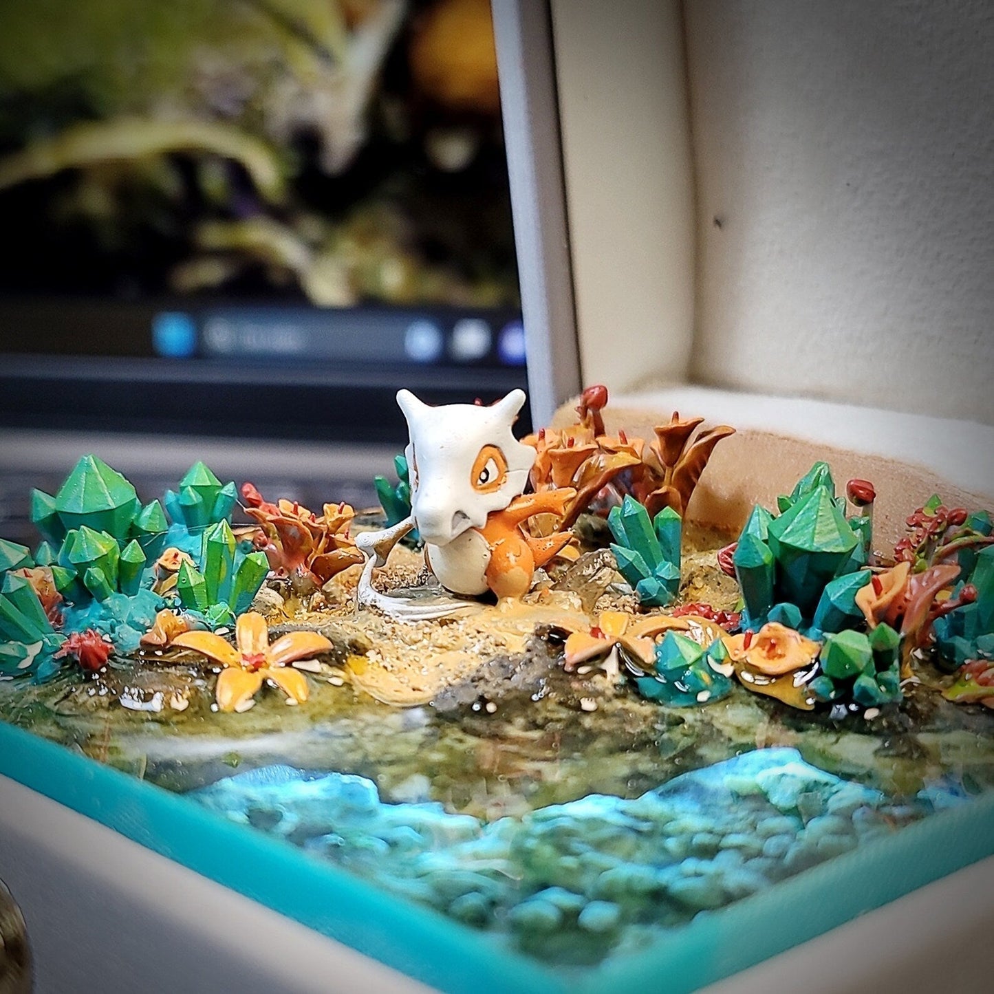 Pokemon Cubone Garagara Island Diorama Treasure Mistery Box Gift