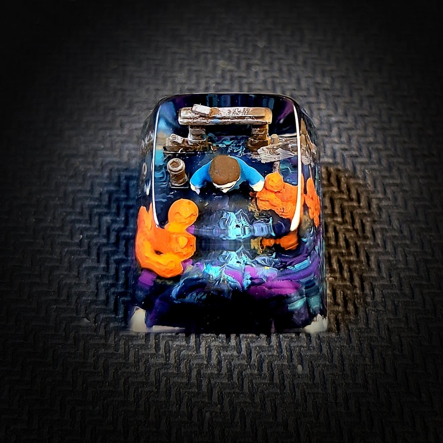 Michael Myers Halloween Artisan Keycaps Epoxy Resin - ArtFIGU