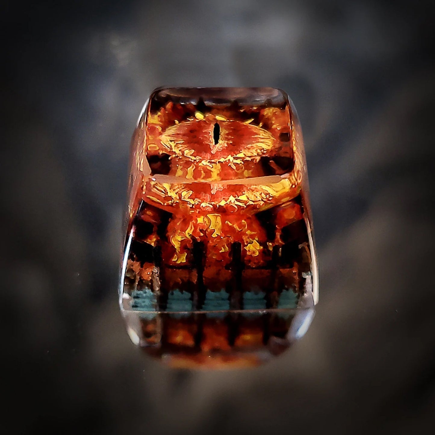 LOTR Lord Of Rings Eye of Sauron Dark Lord Artisan Keycaps Epoxy Resin - ArtFIGU