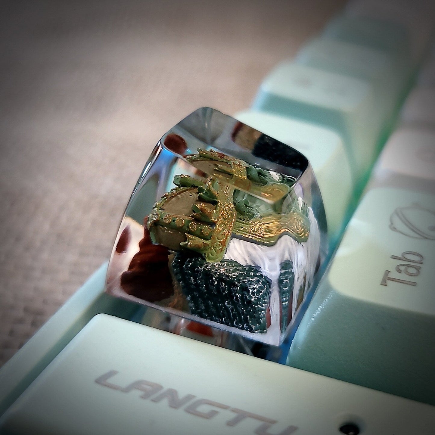 LOTR Lord Of Rings King Of The Dead Rioc Artisan Keycaps Epoxy Resin - ArtFIGU