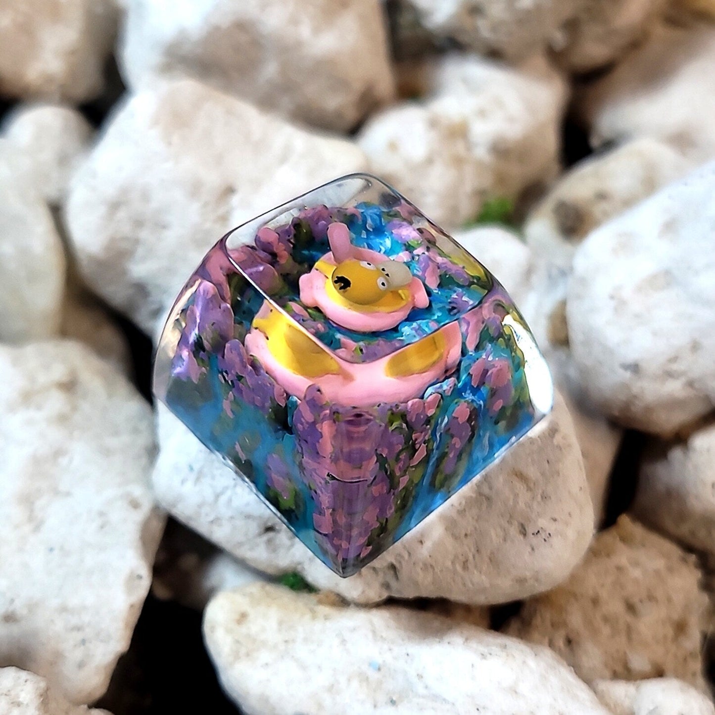 Pokemon Psyduck Artisan Keycaps