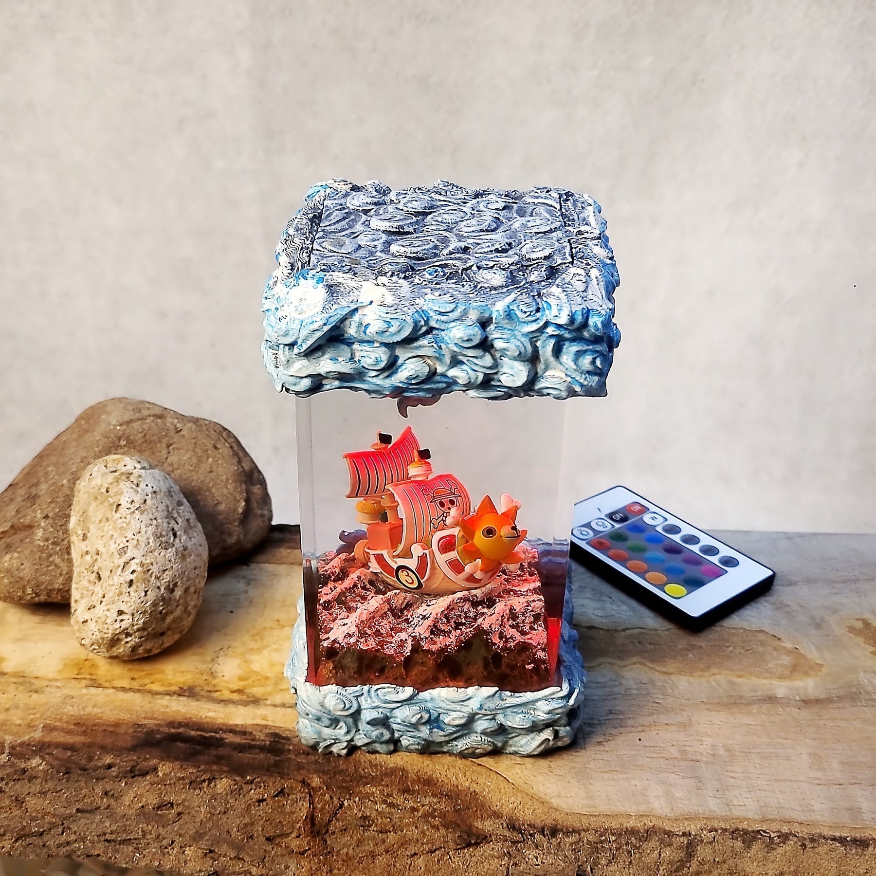 Sunny Pirates One Piece Diorama Epoxy Resin Lamp - ArtFIGU