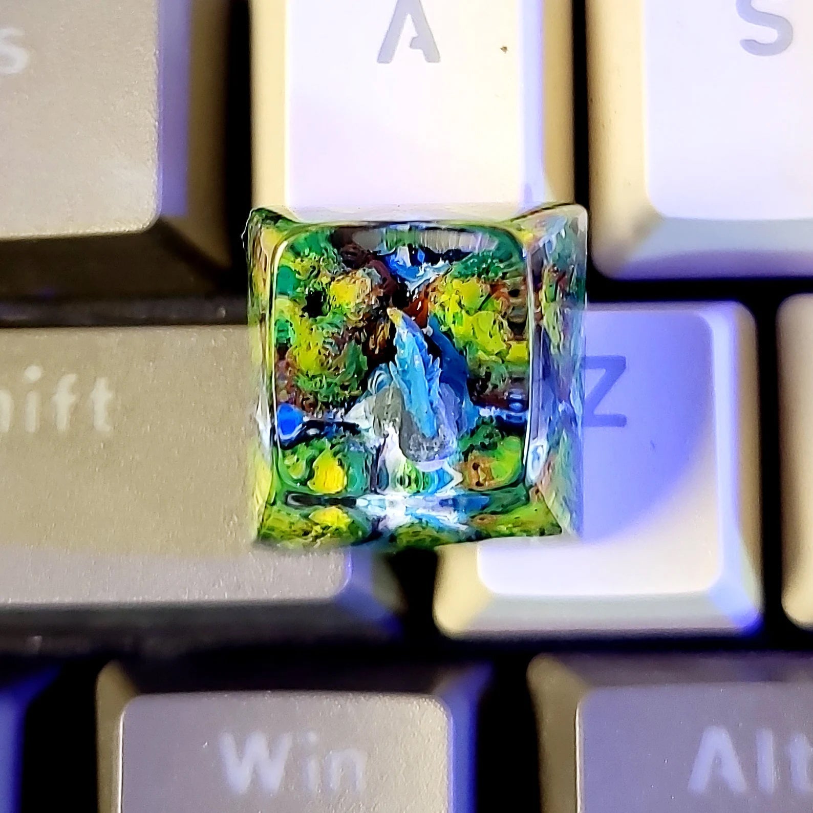 Godzilla Chibi Skull Island Artisan Keycaps Epoxy Resin - ArtFIGU