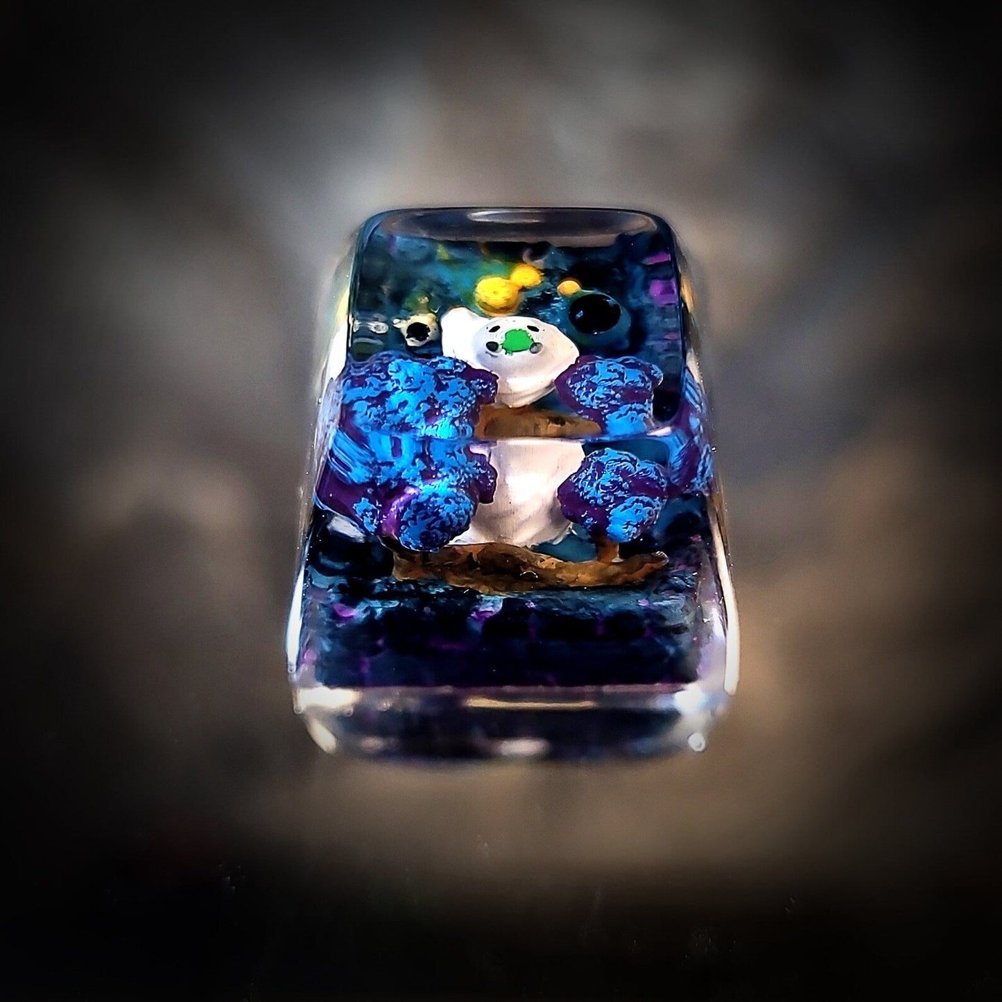 Totoro Halloween Artisan Keycaps Epoxy Resin