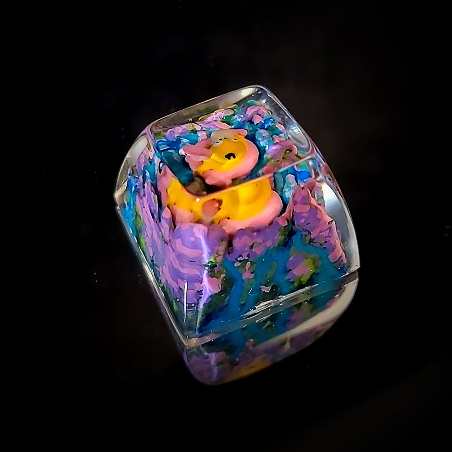 Pokemon Psyduck Artisan Keycaps