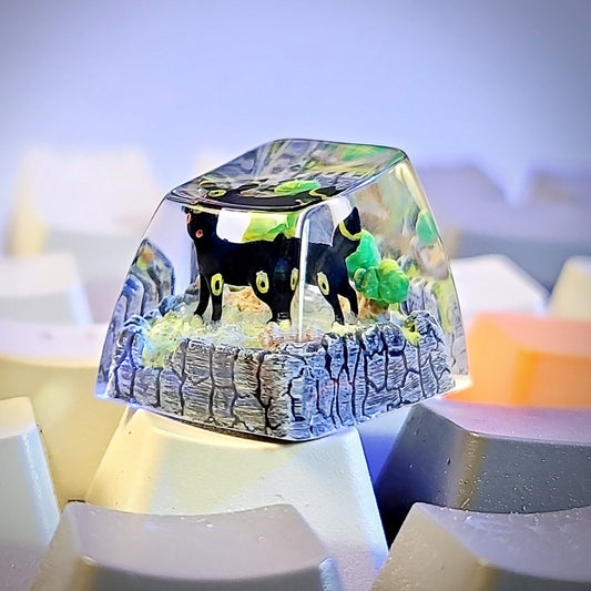 Pokemon Umbreon Artisan Keycaps