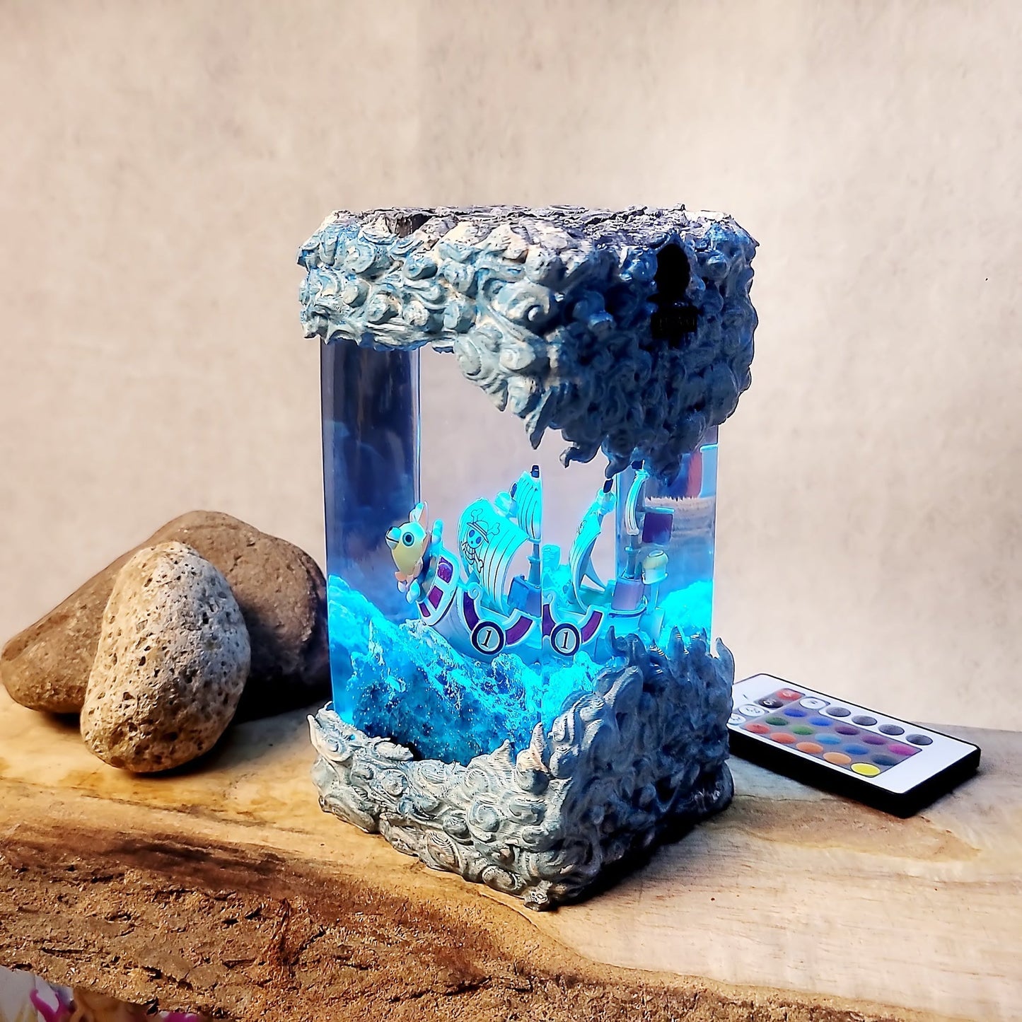 Sunny Pirates One Piece Diorama Epoxy Resin Lamp - ArtFIGU