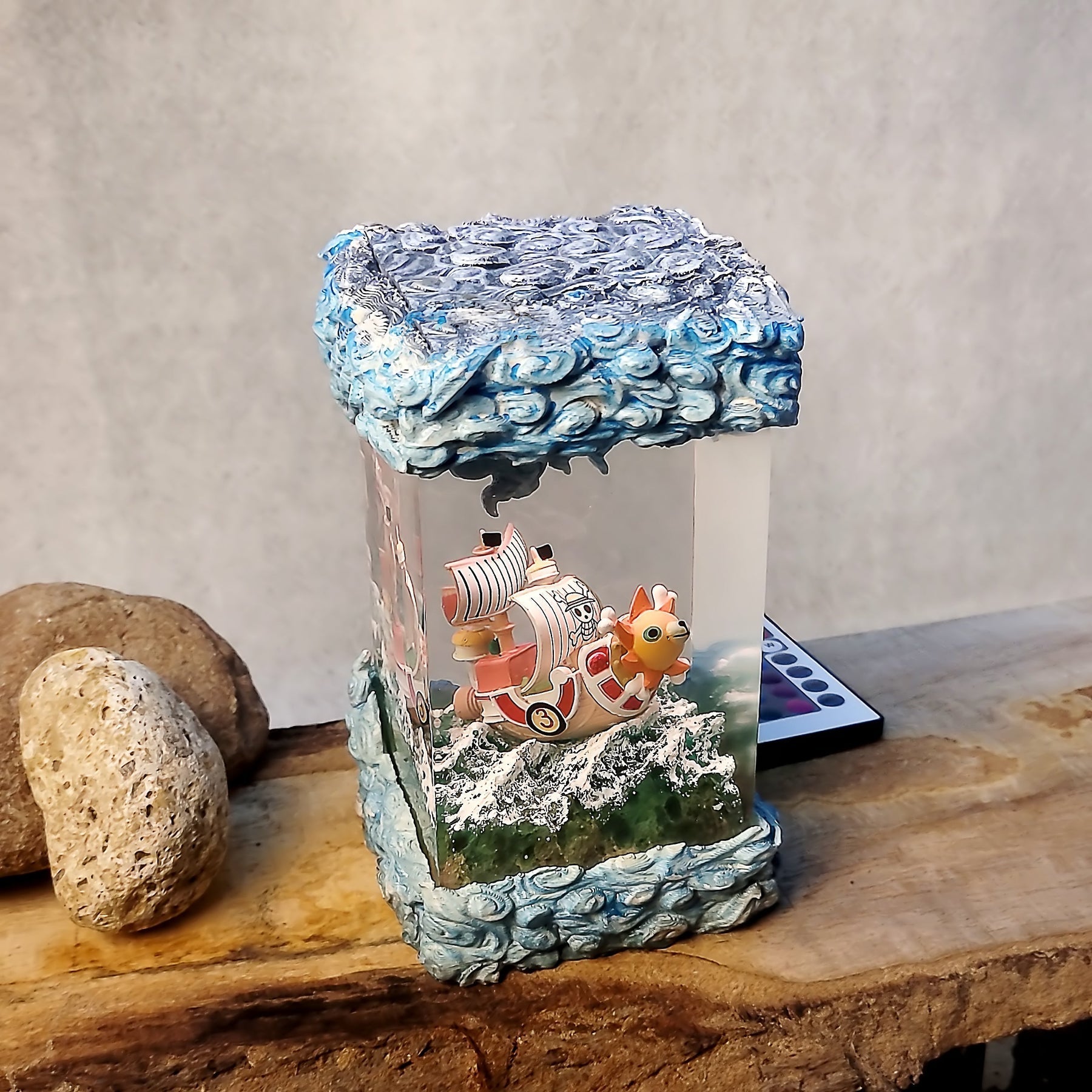 Sunny Pirates One Piece Diorama Epoxy Resin Lamp - ArtFIGU