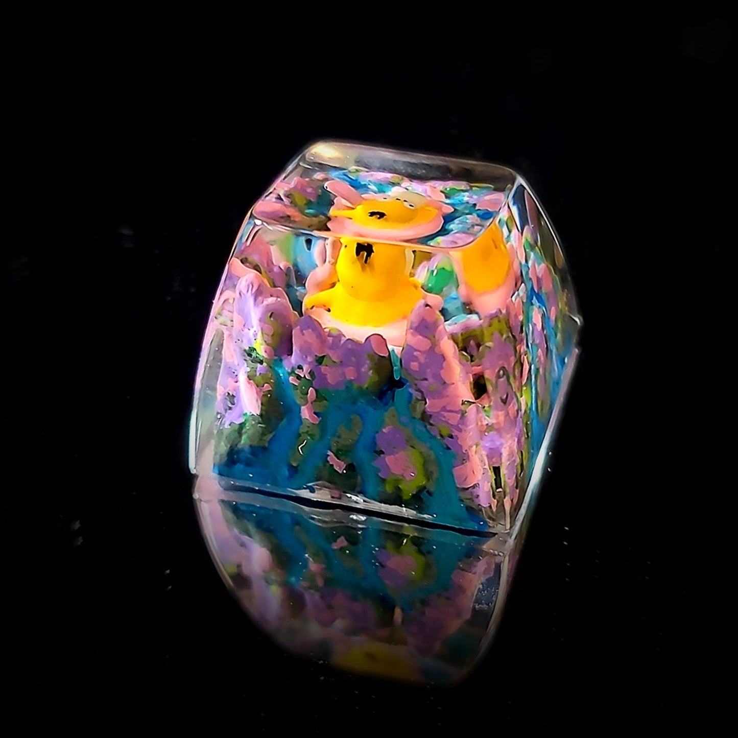 Pokemon Psyduck Artisan Keycaps