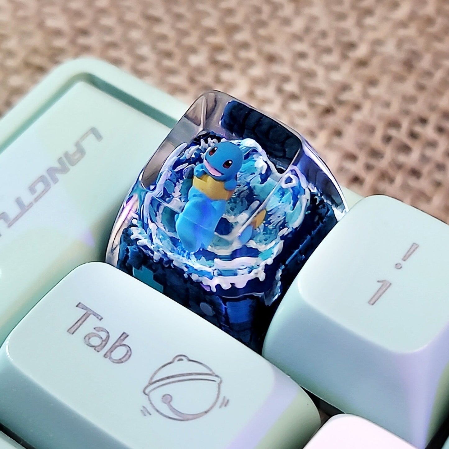 Pokemon Squirtle Artisan Keycaps