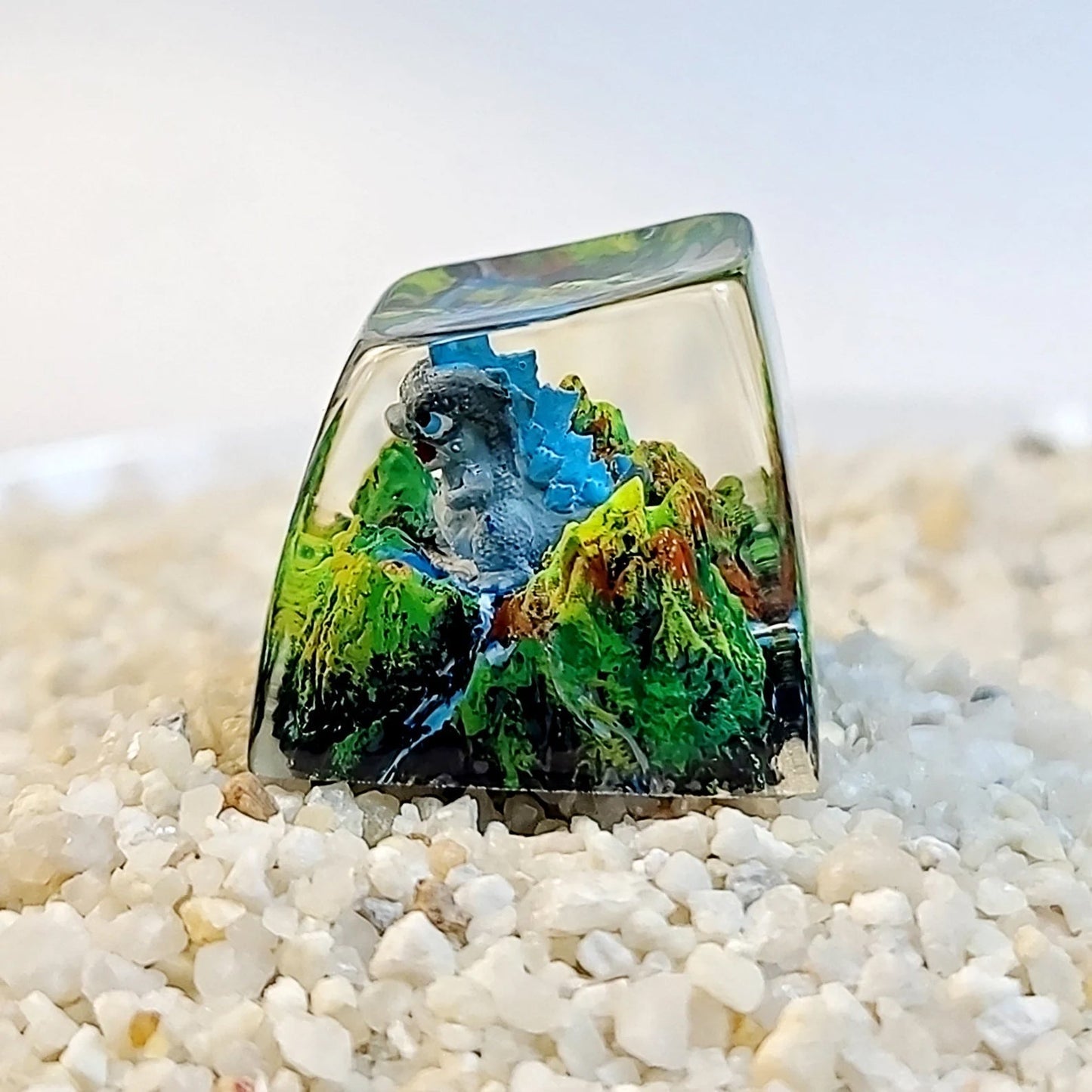 Godzilla Chibi Skull Island Artisan Keycaps Epoxy Resin - ArtFIGU