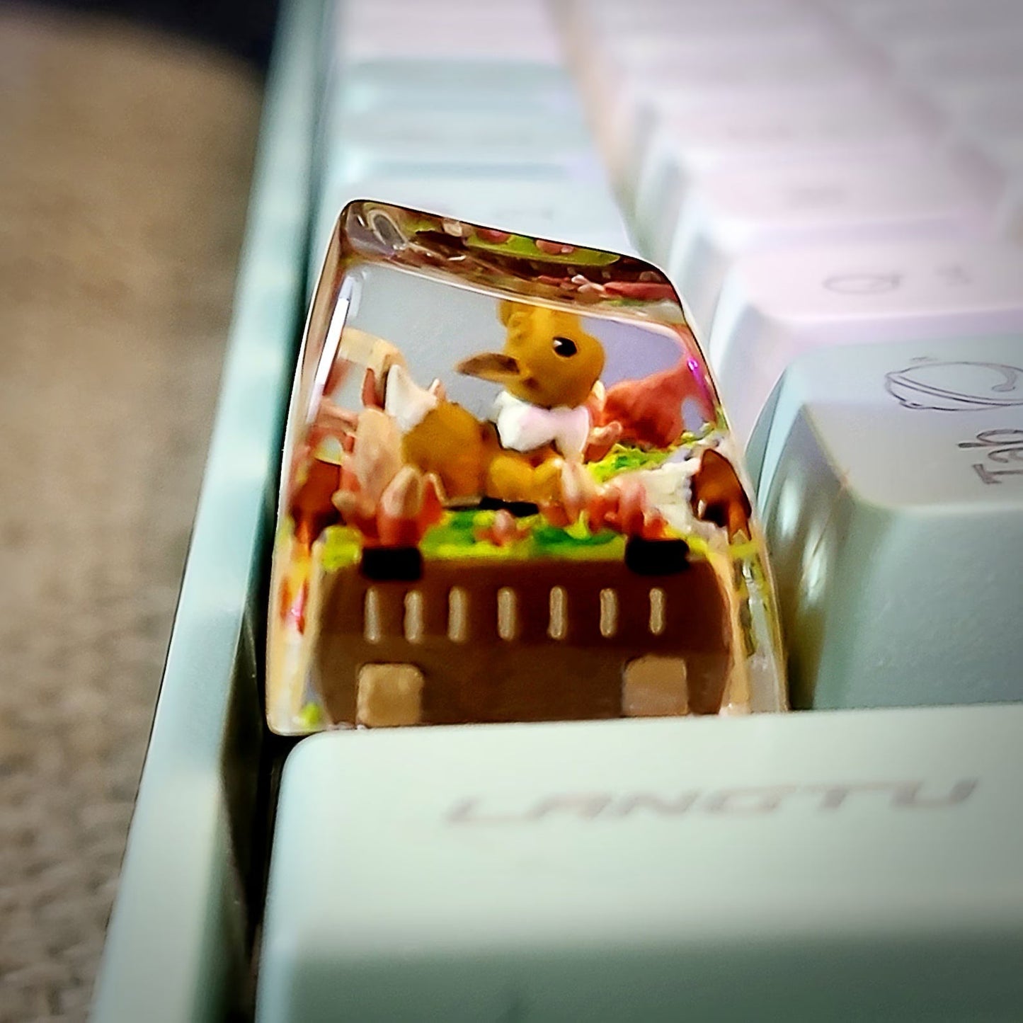 Pokemon Eevee Artisan Keycaps