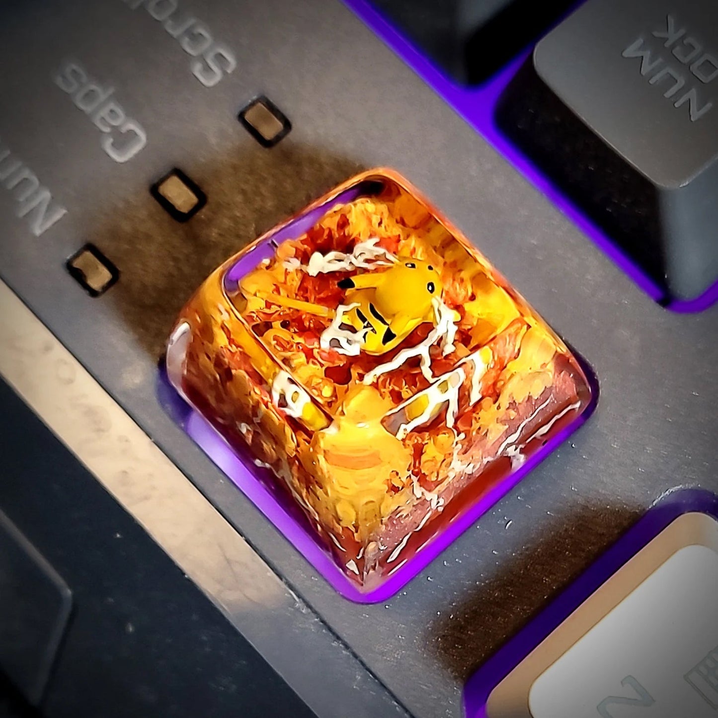 Pokemon Pikachu Artisan Keycaps