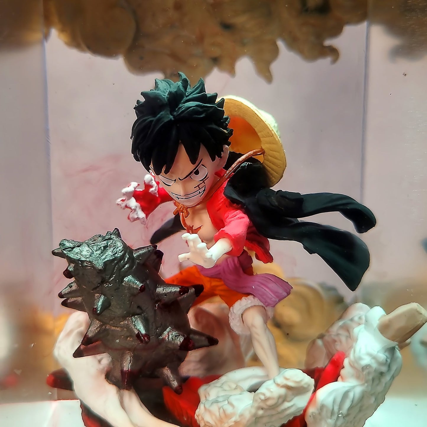 Luffy Gear 1 Chibi One Piece Diorama Epoxy Resin Lamp - ArtFIGU