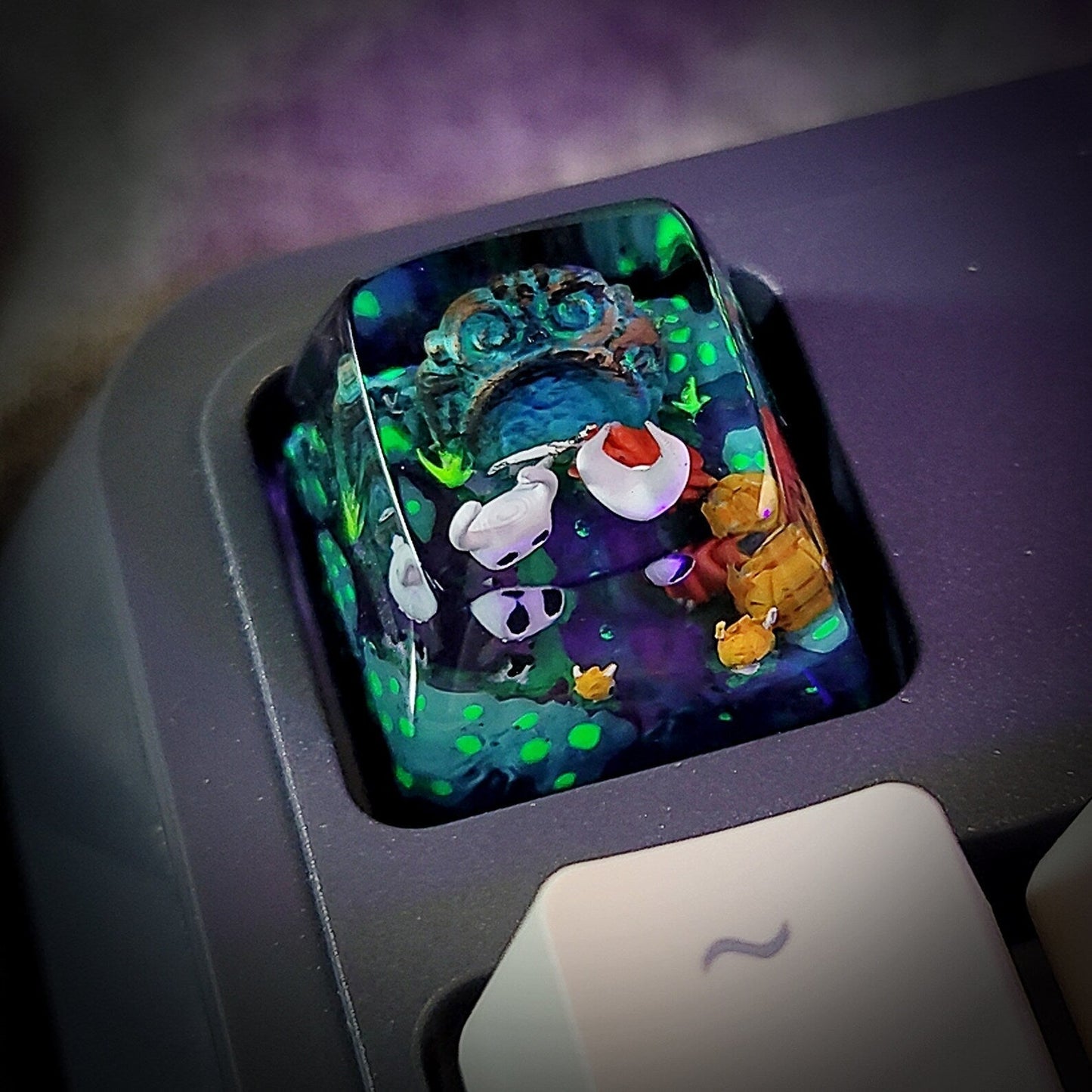 Hollow Knight Hornet Halloween Artisan Keycaps Epoxy Resin - ArtFIGU