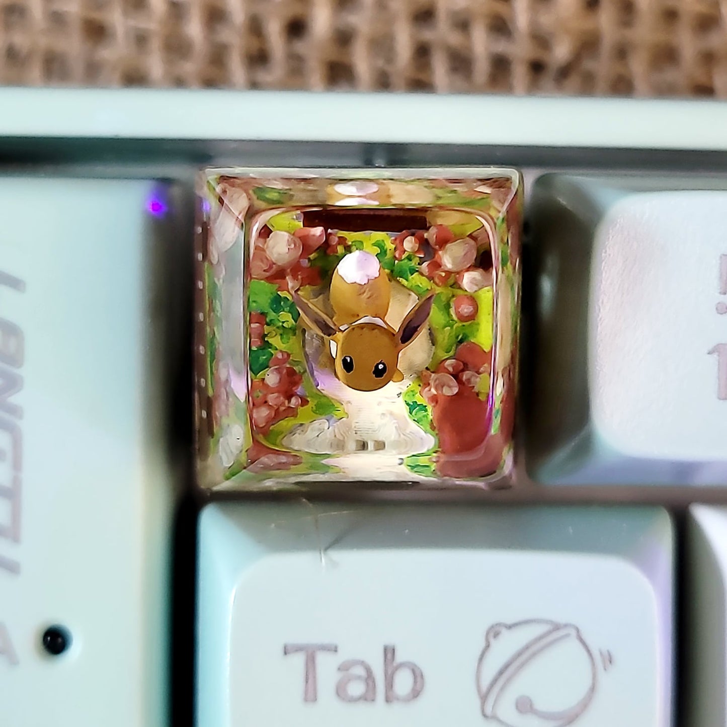 Pokemon Eevee Artisan Keycaps