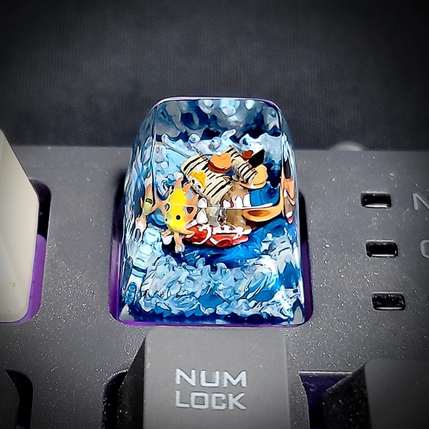 One Piece Luffy Gear Sunny Pirates Going Merry Keyboard Knob Artisan Keycaps