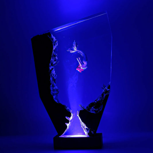 Mermaid Deep Sea Exploration - High Quality Epoxy Resin Lamp - ArtFIGU